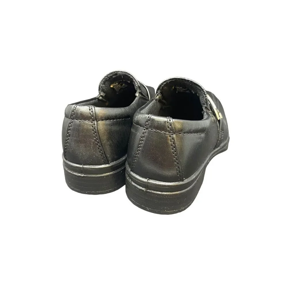 Deer Stags Kid's 1-M Bold Slip On Dress‎ Shoes Comfort Loafer Oxfords Black NEW